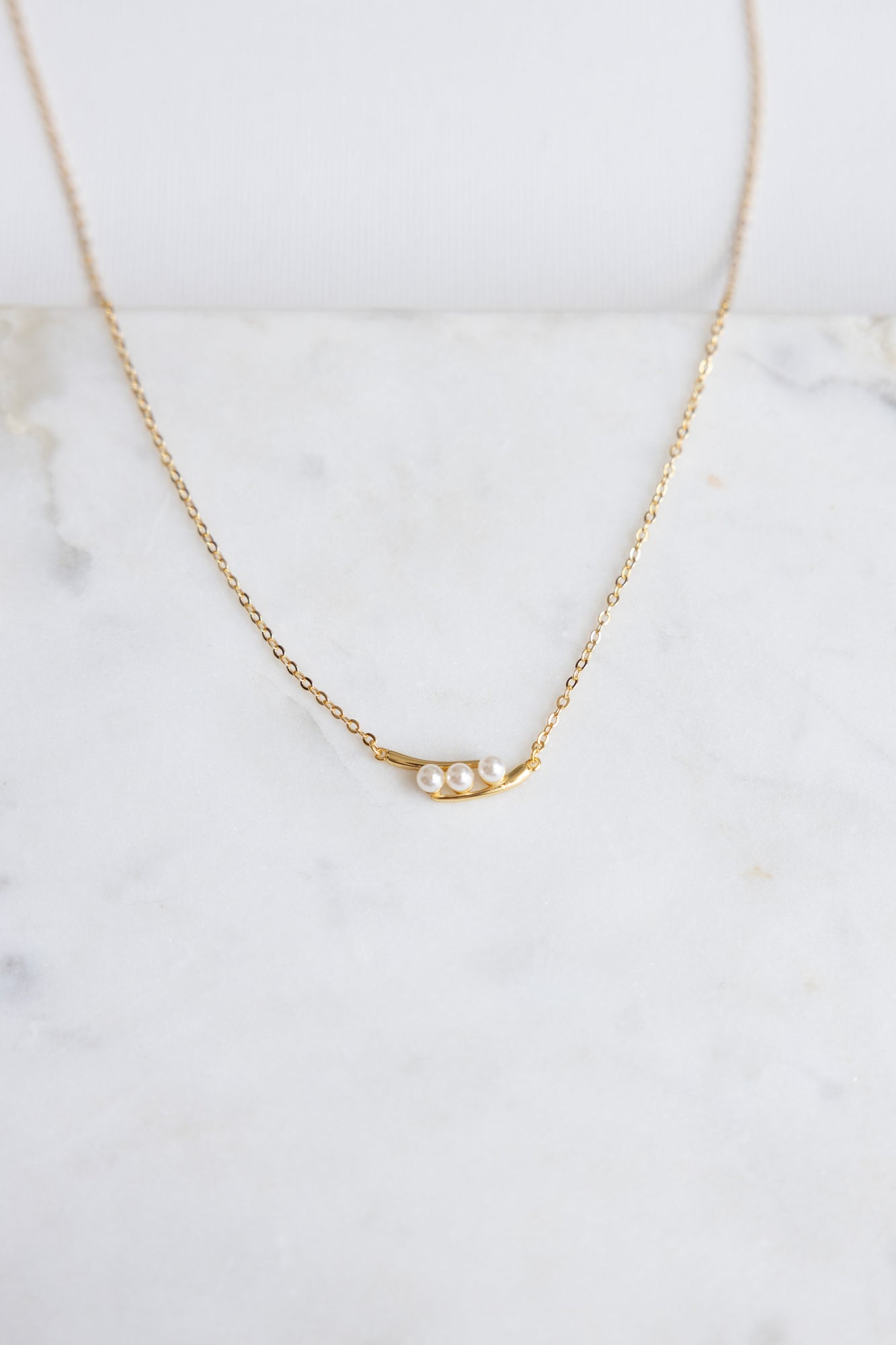 Three Pearl Necklace