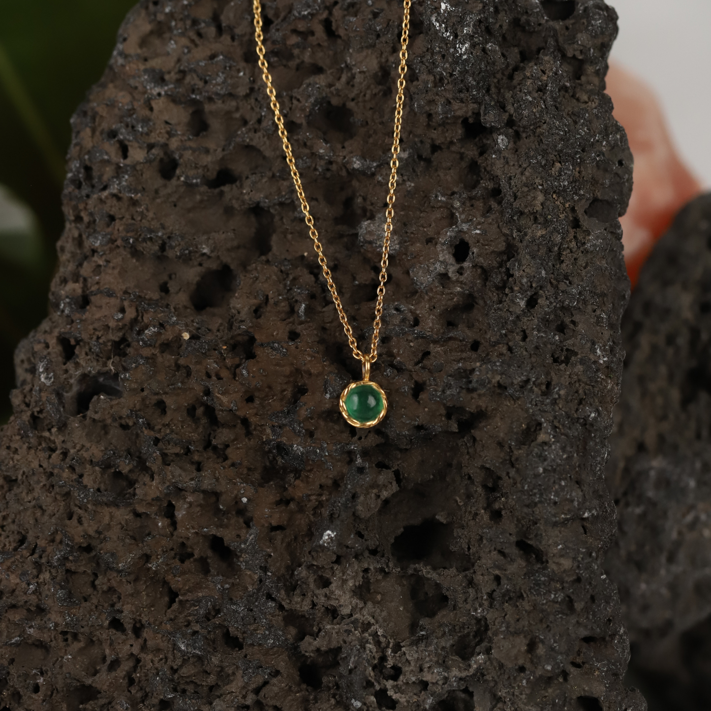 Green Jade 925 Silver Necklace