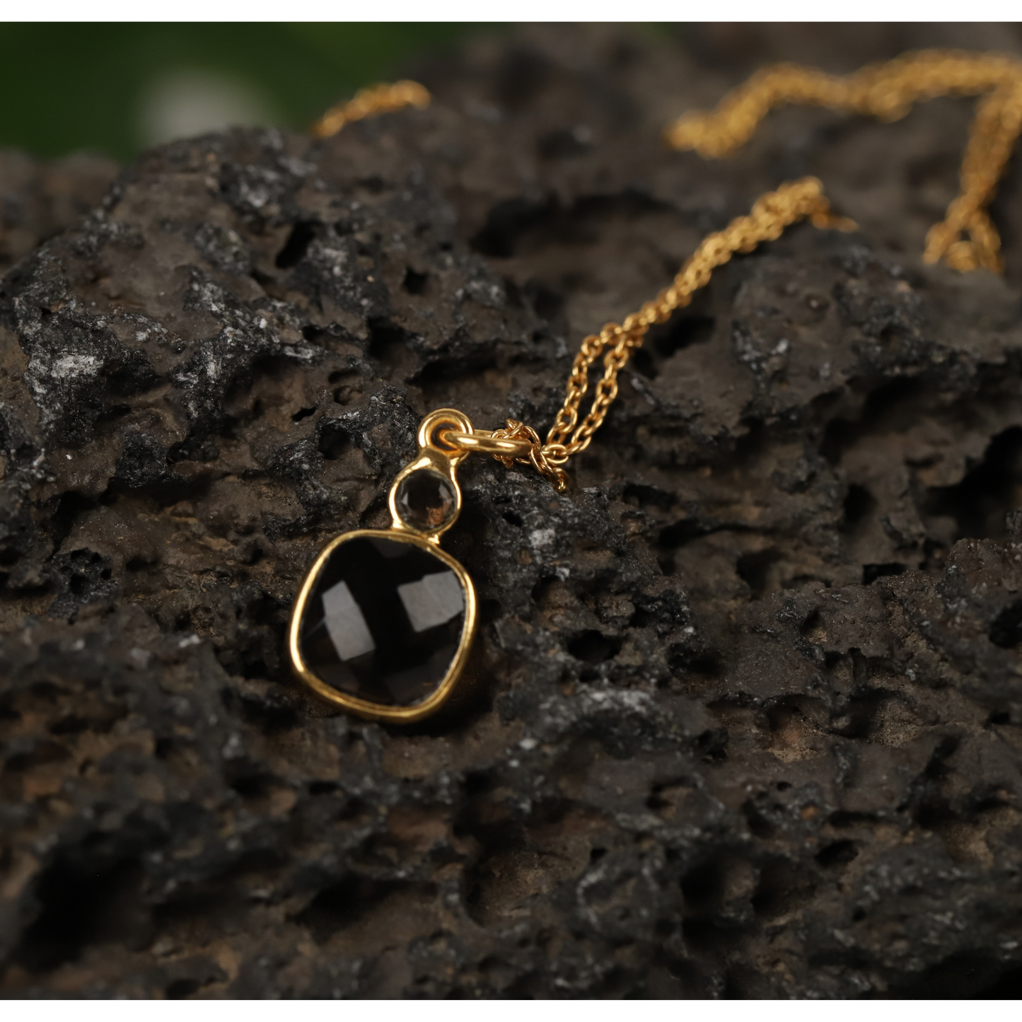 Smoky Quartz 925 Silver Necklace