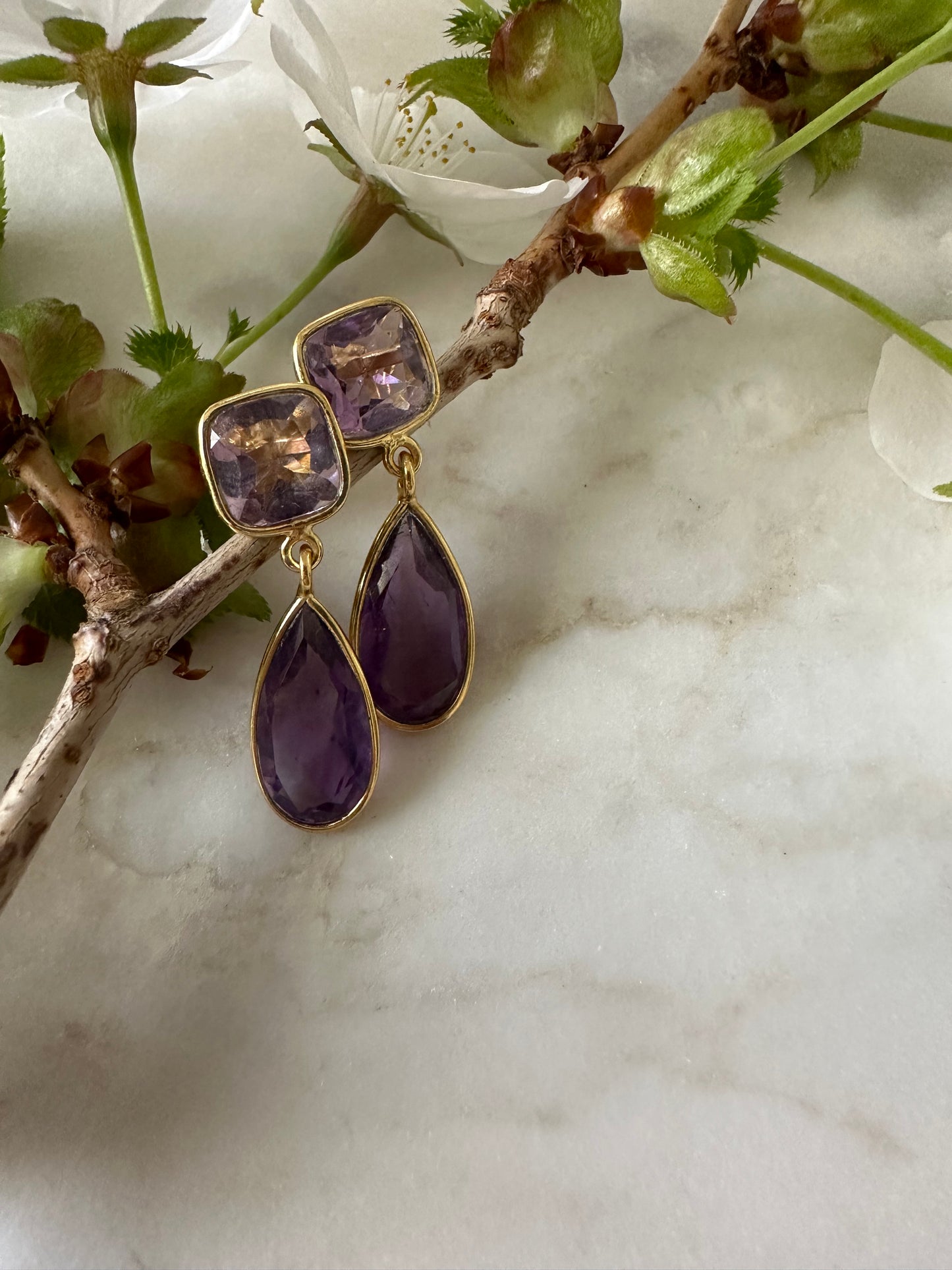 Amethyst Quartz Drop