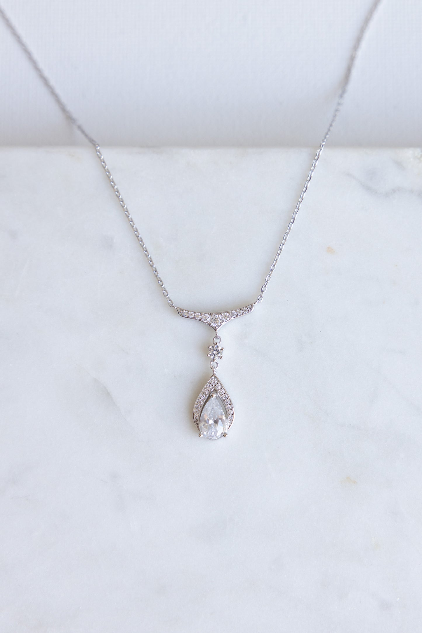 Pear Pendant Necklace