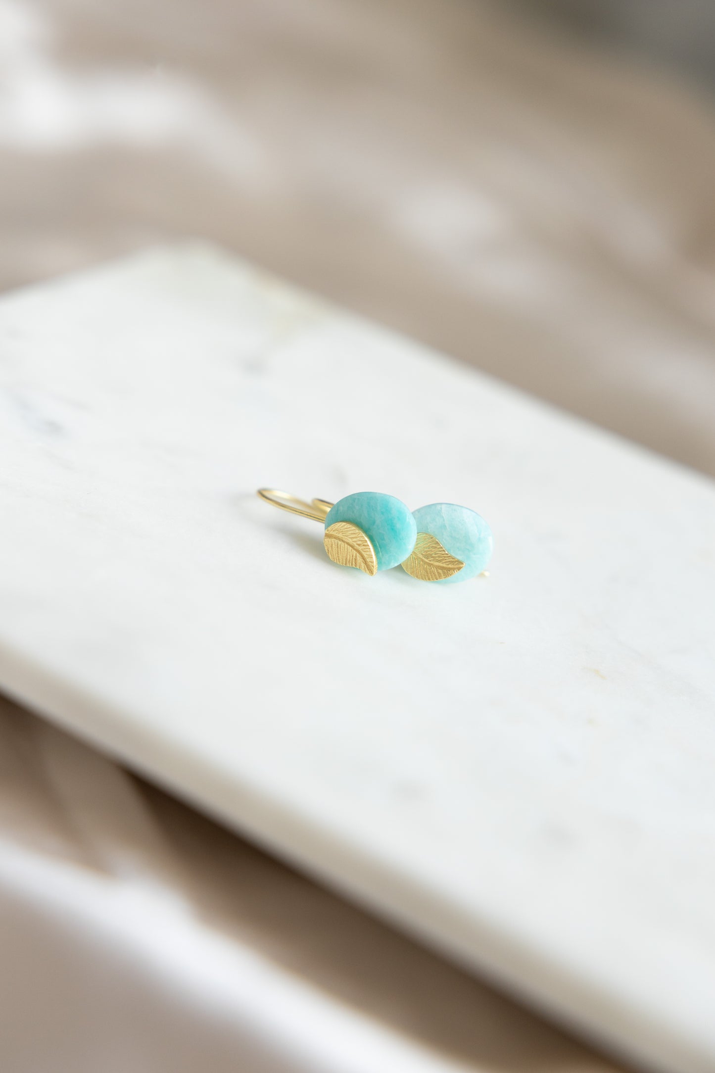 Blue Amazonite Leaf