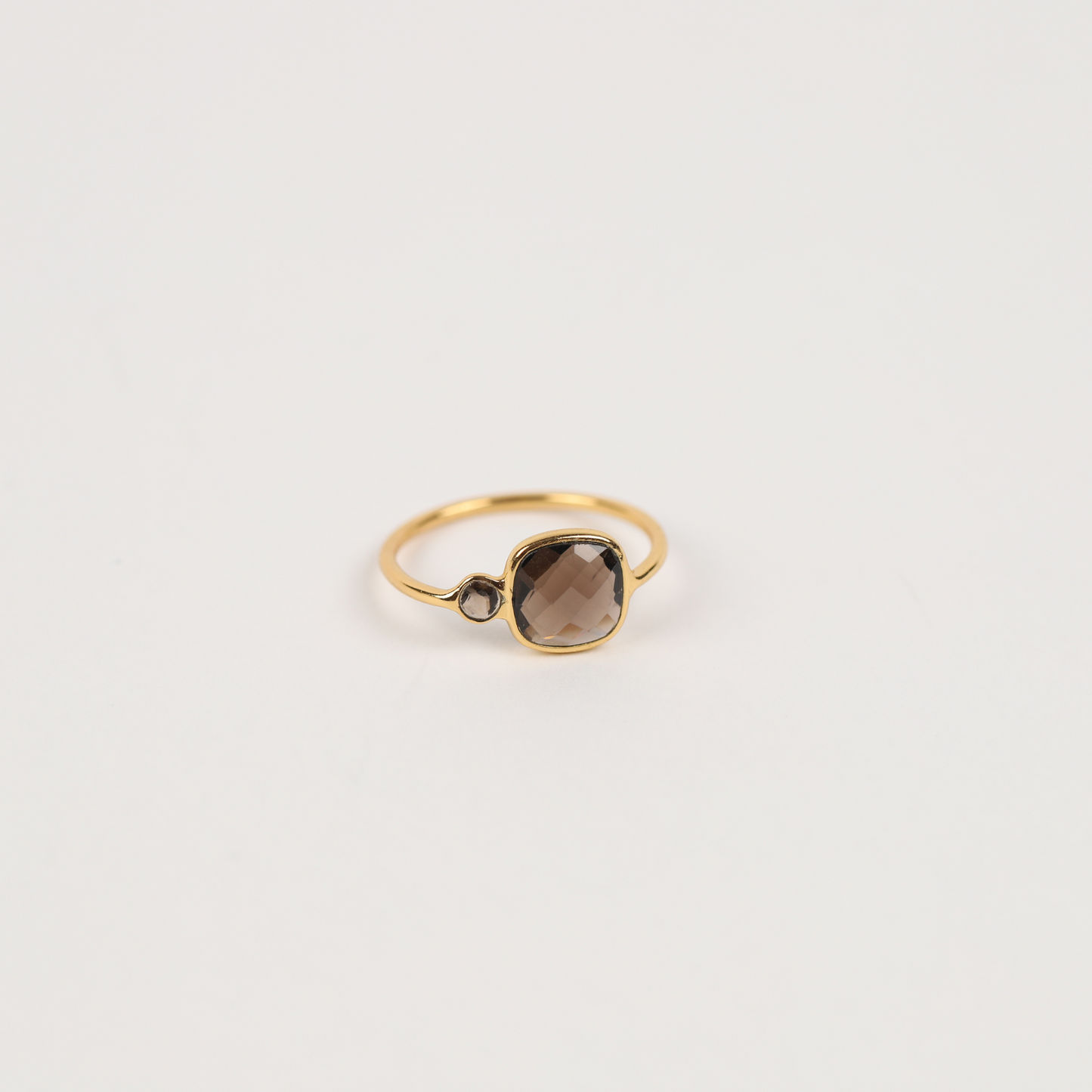Smoky Quartz 925 Silver Ring