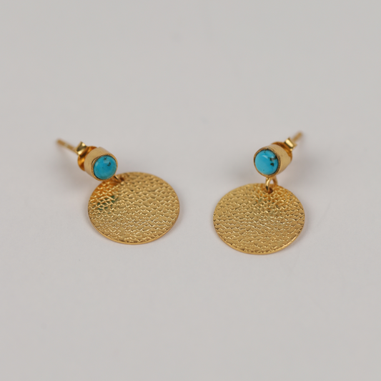 Turquoise Drop 925 Silver Earrings