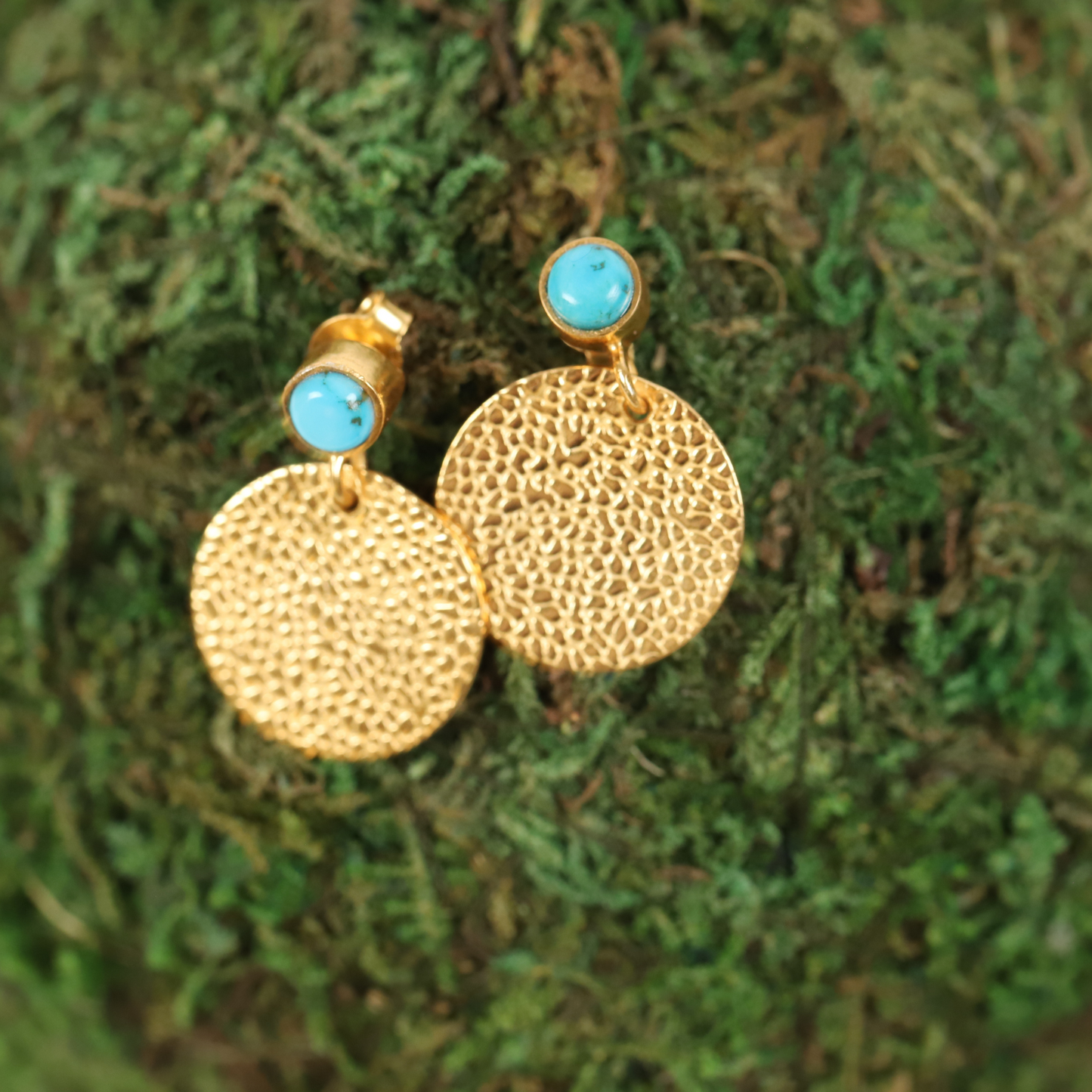 Turquoise Drop 925 Silver Earrings