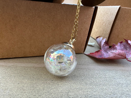 Make a Wish Handcrafted Dandelion Necklace
